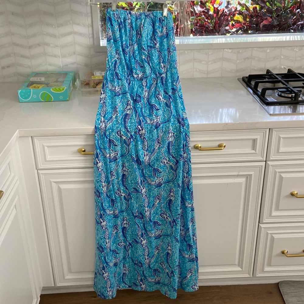 Lilly long dress, adorable mermaid pattern